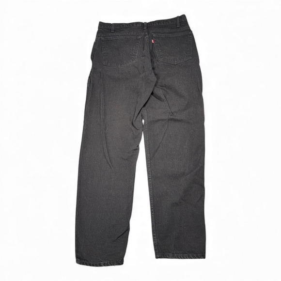 Vintage Levis 550 Jeans Mens 36x32 Black Denim Tapered Fit Canada 38x32 Tag 90s - Picture 2 of 10
